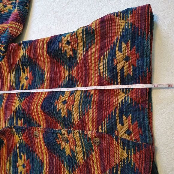 Vtg Southwest Blazer Jacket Alfred Dunner Western Woven Aztec Textured Size 14 - Picture 6 of 8